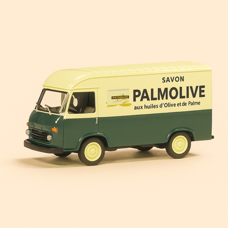 Saviem SG2 met PALMOLIVE-reclame