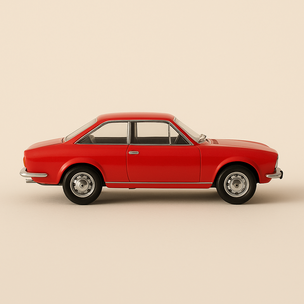 Seat 124 Sport 1600 rojo de 1971 (escala 1/24)