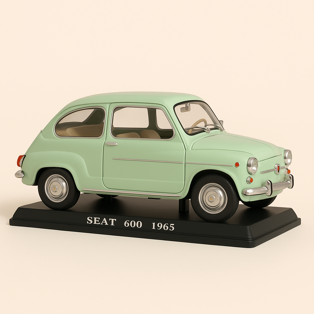 Seat 600 verde pallido del 1965 (scala 1/24)