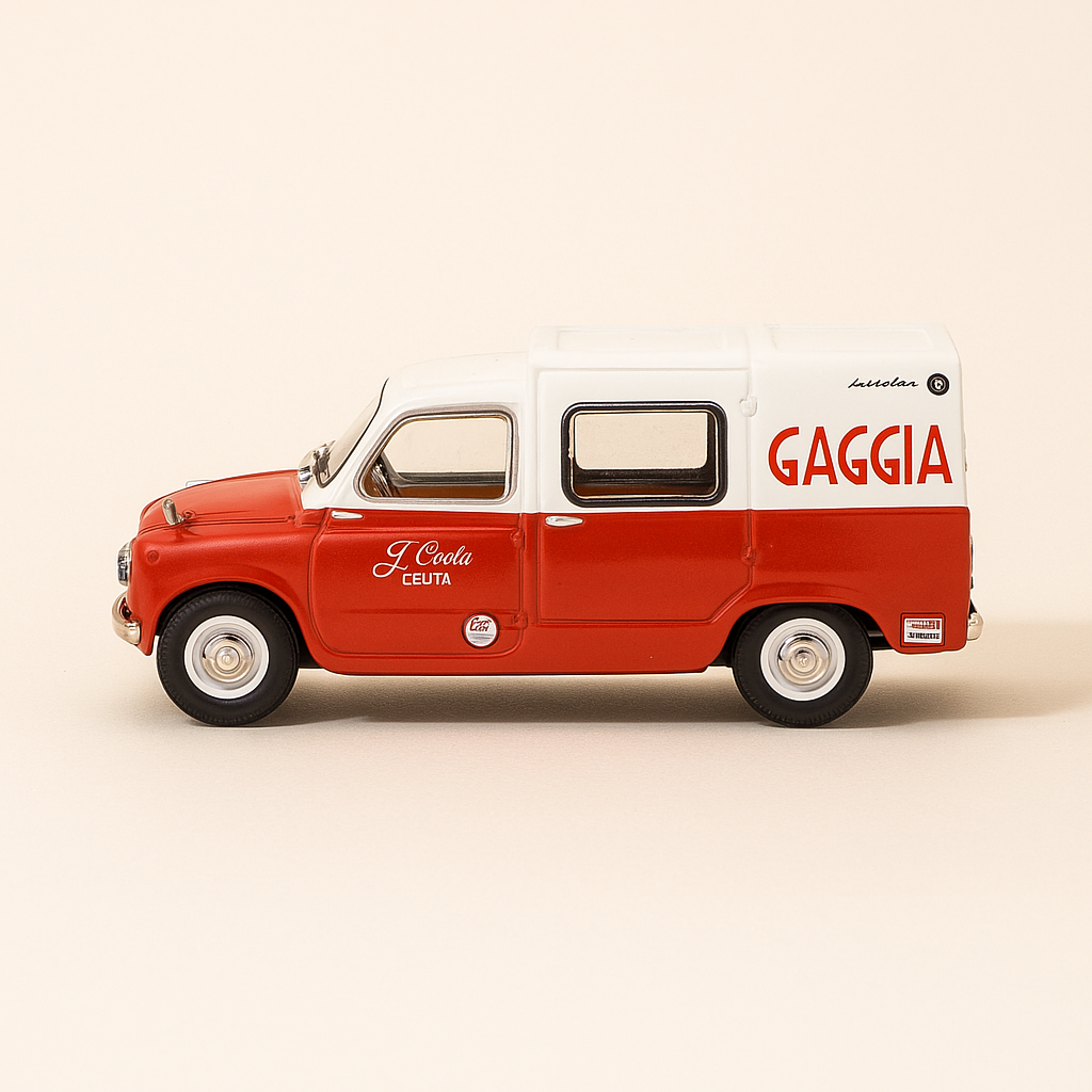 Seat Formichetta rossa e bianca sporca del 1964 (riferimento Solido 4587)