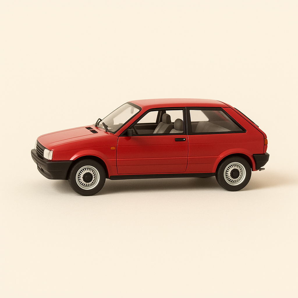 Seat Ibiza rossa del 1984 (scala 1/43)
