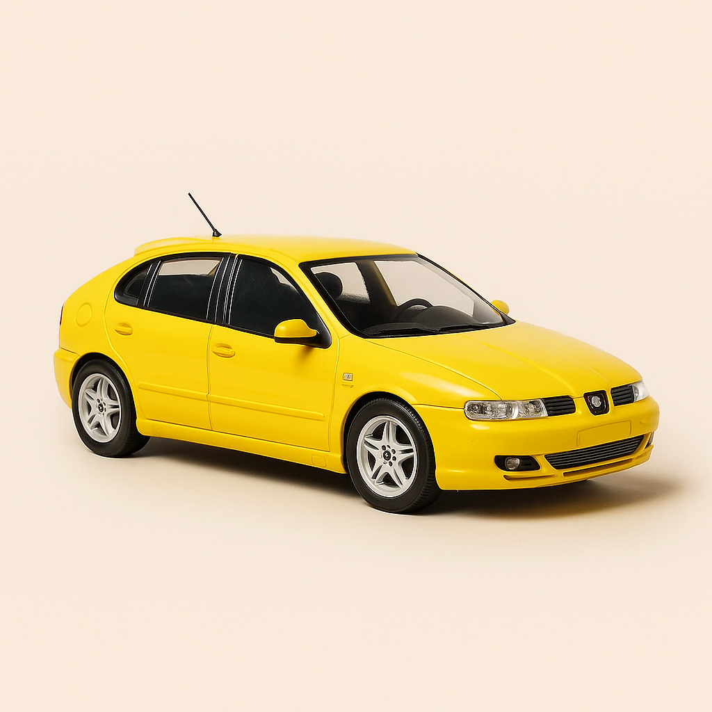Seat Leon Cupra 2.8 V6 gialla del 2000 (scala 1/24)