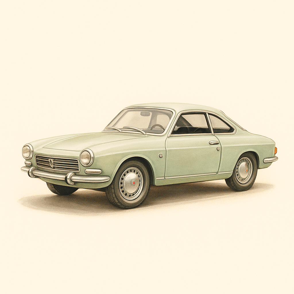 Simca 1000 coupé in "verde chiaro" del 1963