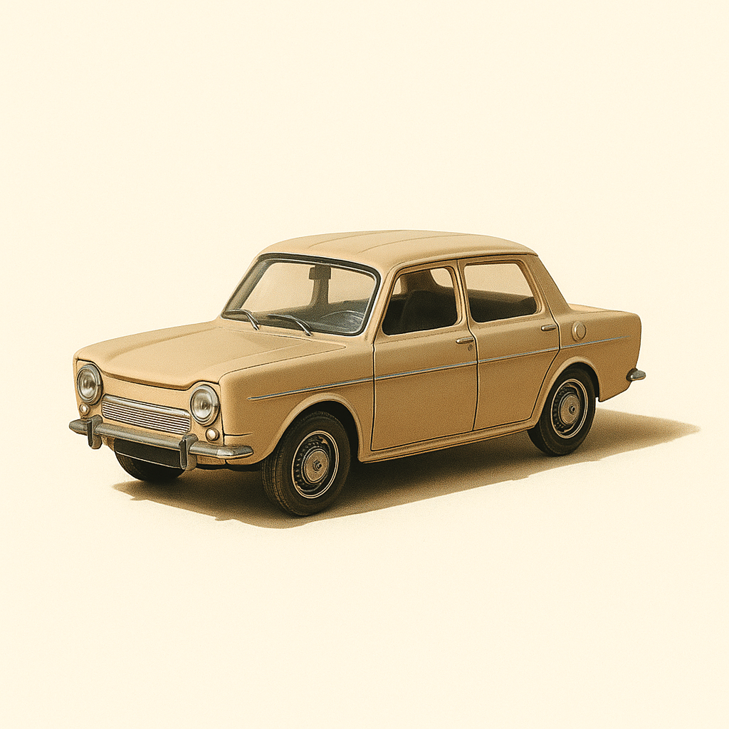 Brown Simca 1000 GLS from 1965