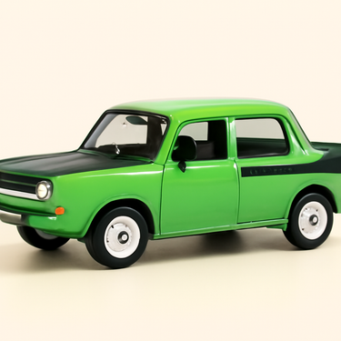 Photo professionnelle de la voiture miniature Simca 1000 Rallye 2 Verte Et Noire De 1976 - Image clean haute qualité