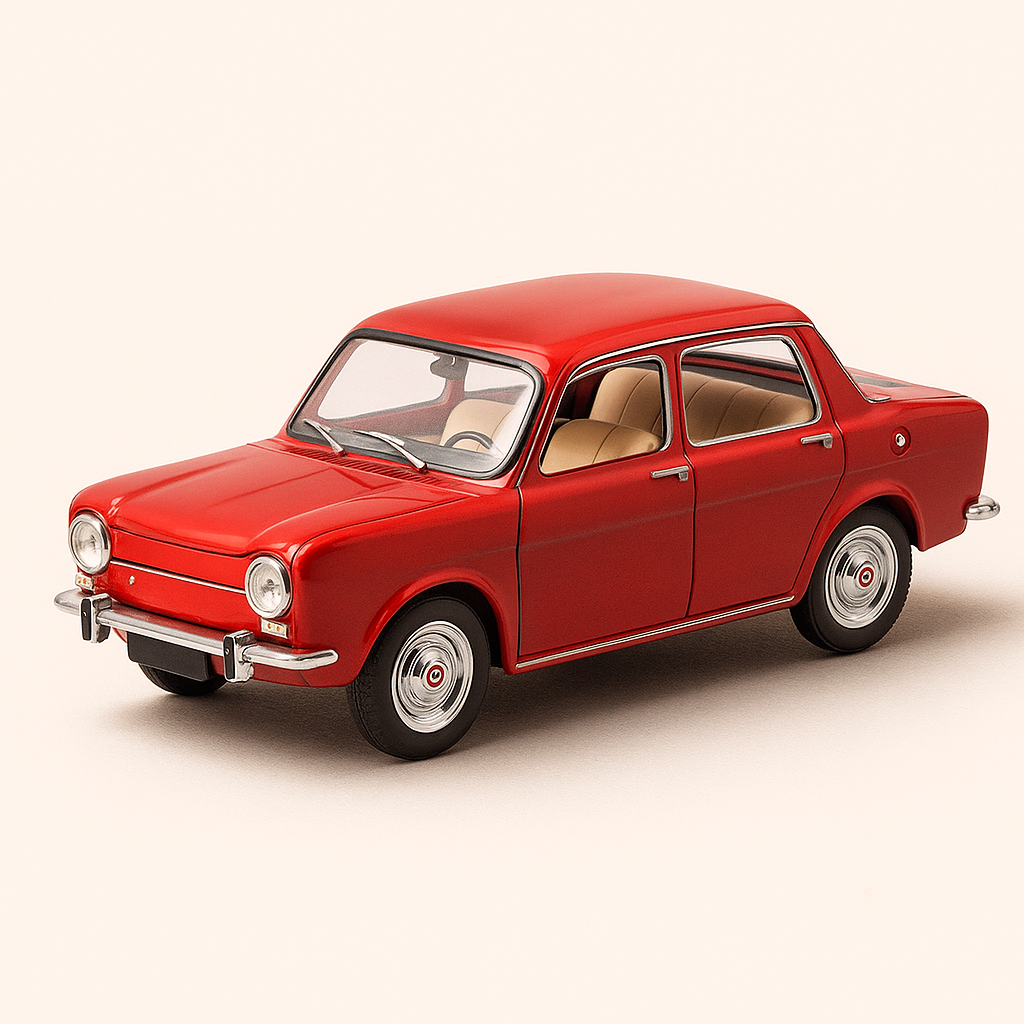 Rout Simca 1000 vun 1962 (Plexibox)