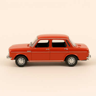 Photo professionnelle de la voiture miniature Simca 1118 Usa Rouge De 1969 - Image clean haute qualité