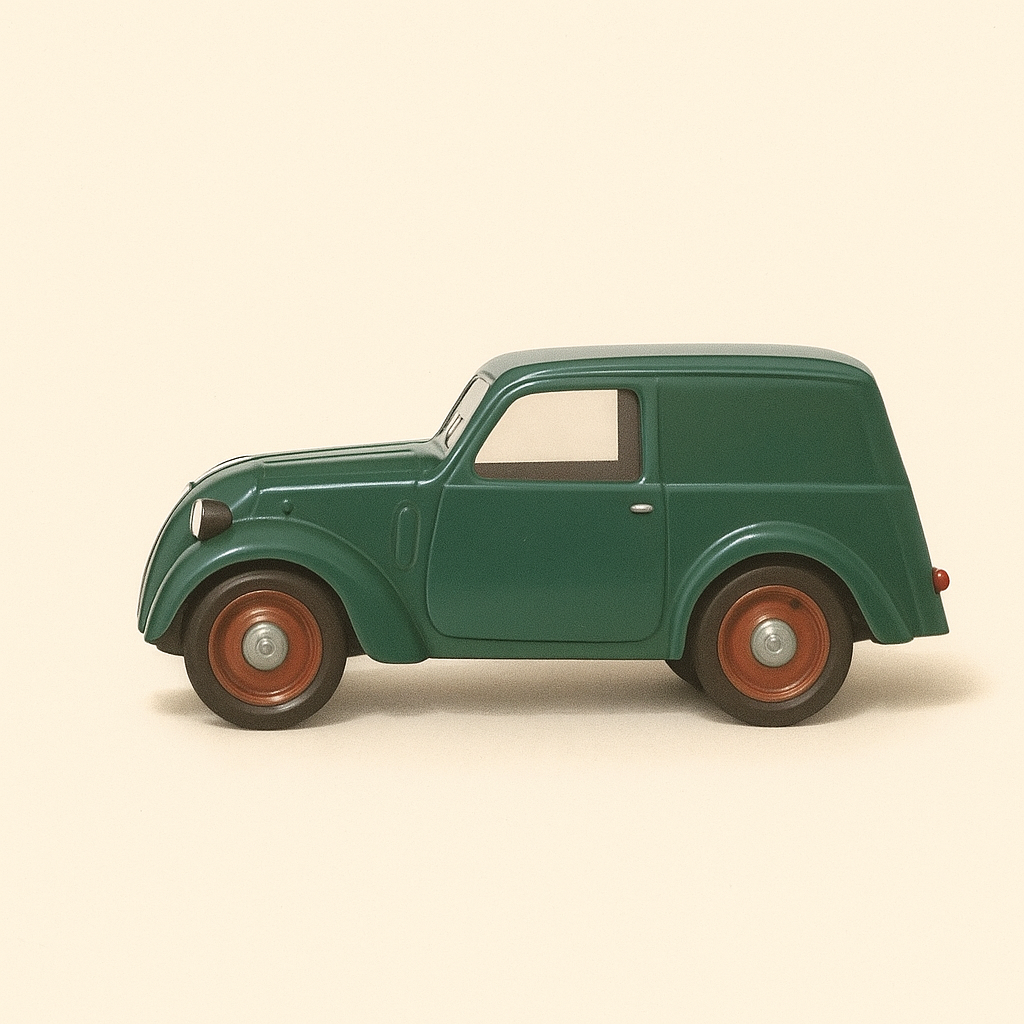 Furgoneta verde SIMCA 5 de 1936