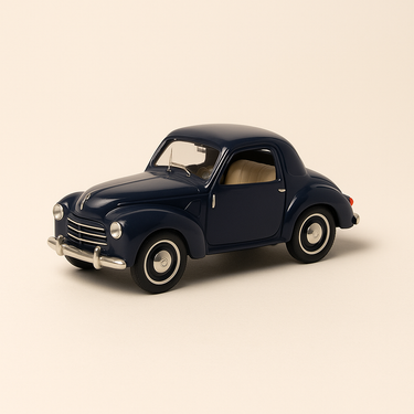 Photo professionnelle de la voiture miniature Simca 6 Bleue De 1950 - Image clean haute qualité