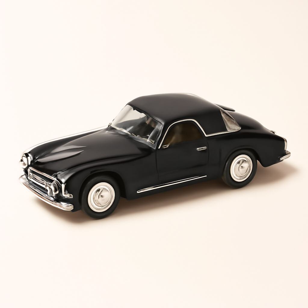 1952 coche deportivo SIMCA ocho negro (Simca 8)