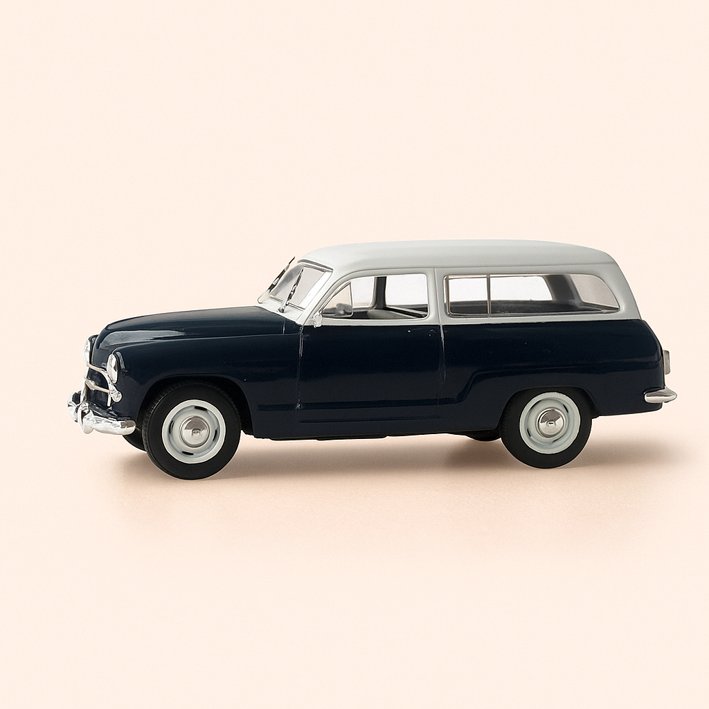 Simca 9 messagère bleue et toit gris