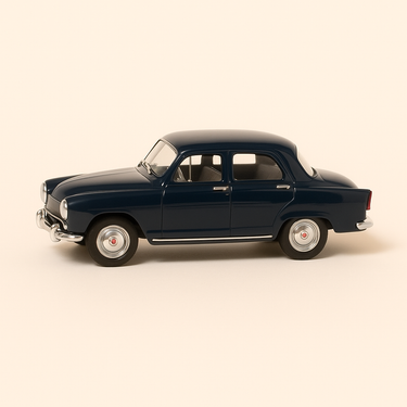 Photo professionnelle de la voiture miniature Simca Aronde Bacalan Noire De 1958 - Image clean haute qualité