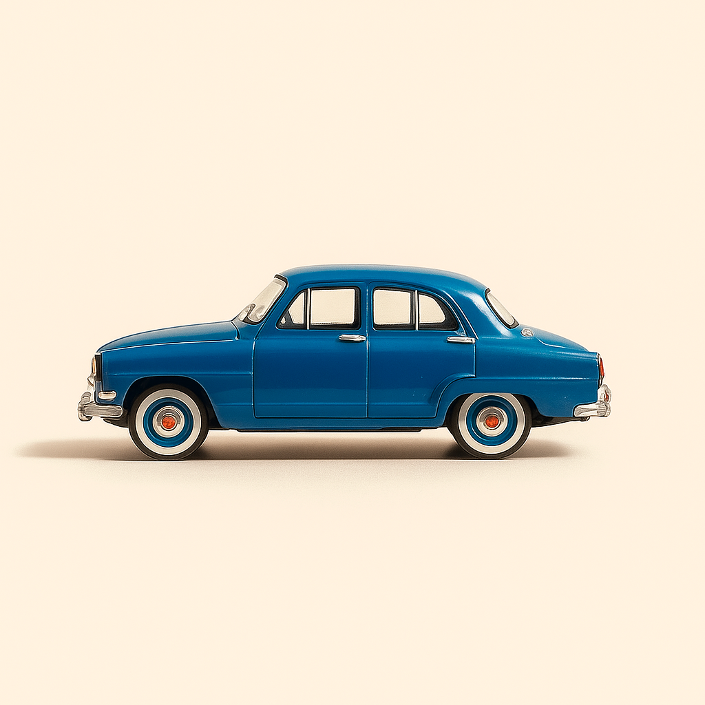 SIMCA Aronde azul de 1955 (Auto Plus)