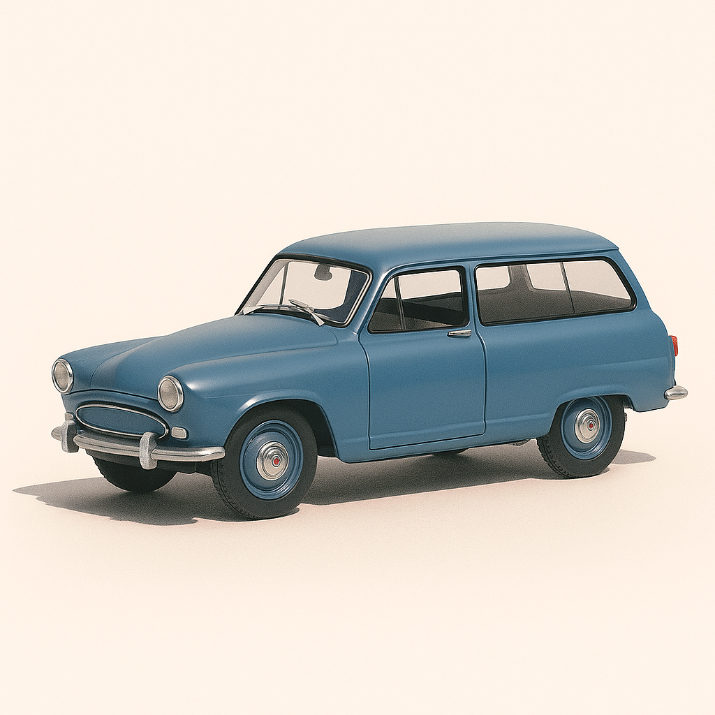 SIMCA Aronde Châtelaine azul de 1961