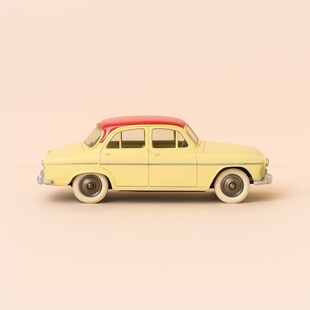 Simca Aronde P60 giel a rout Daach Dinky-Toys (Editions Atlas)