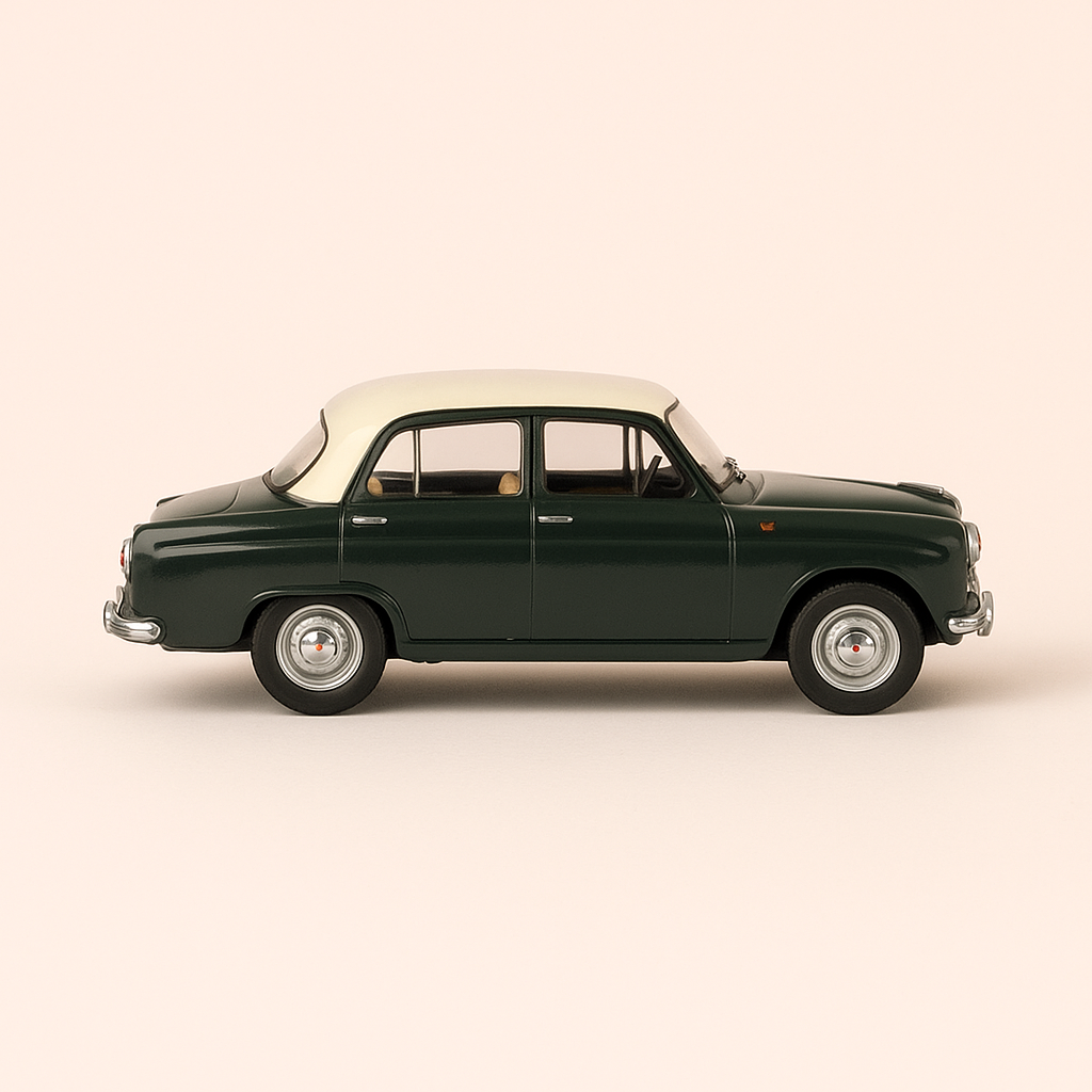Simca Aronde green – The Nationale 7 – Trasa niebieska
