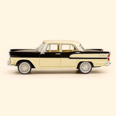 Photo professionnelle de la voiture miniature Simca Chambord Beige Et Noire De 1958 - Image clean haute qualité