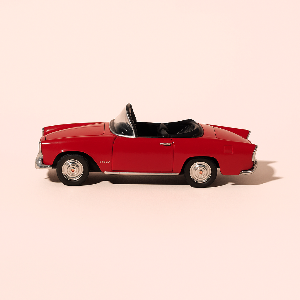 Simca Oceane convertible rojo