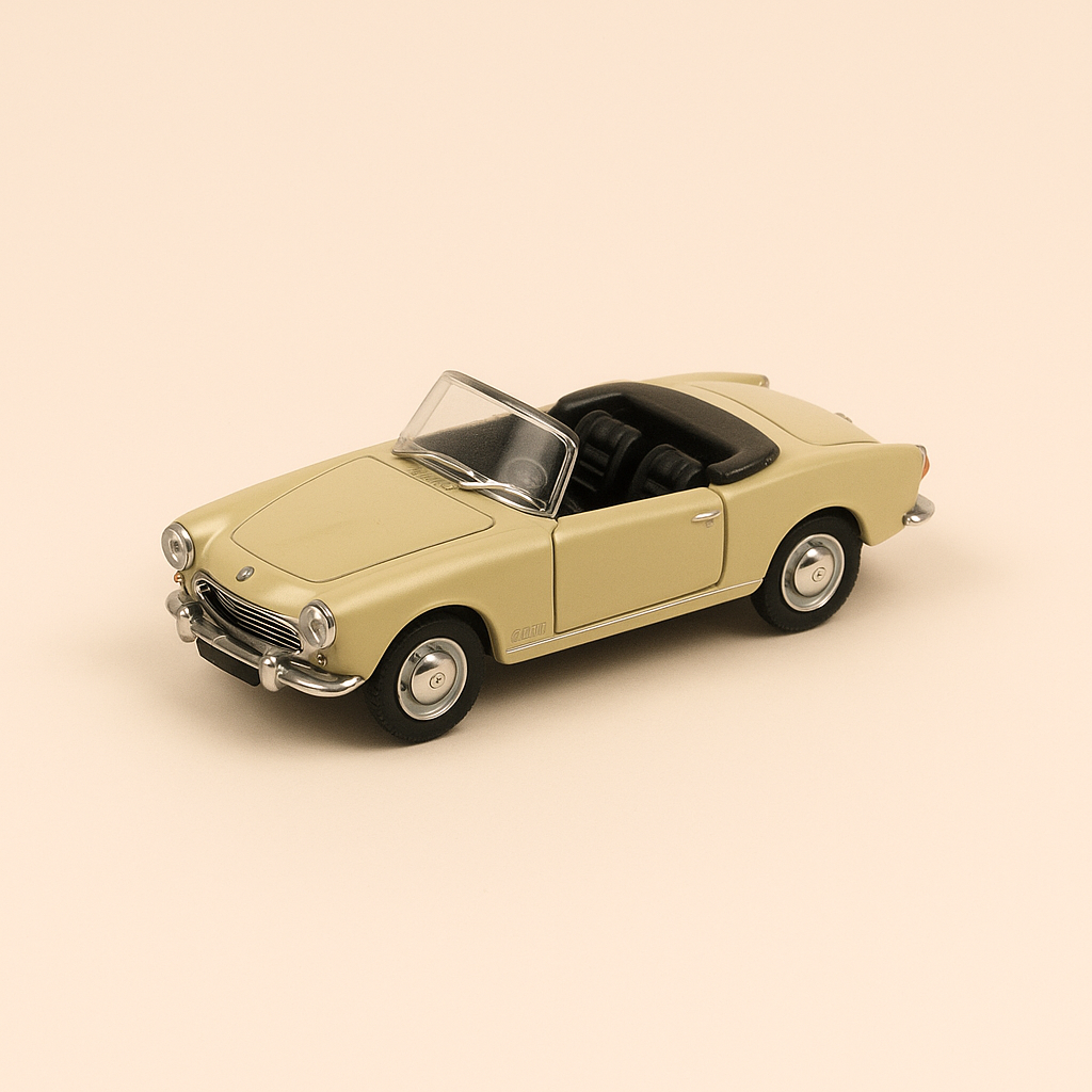 Simca Océane giallo/beige del 1961 + Simca Océane Butagaz blu e bianca del 1960 (scala HO)