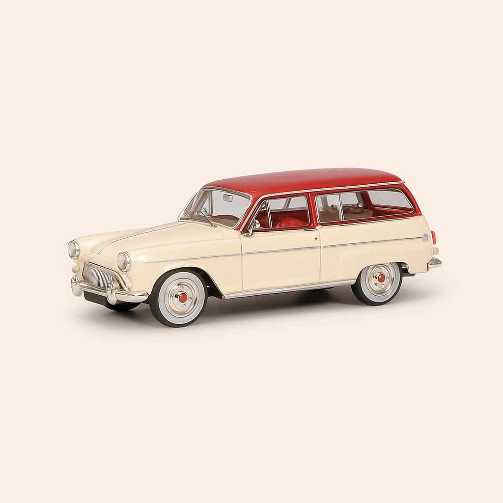 SIMCA P60 rancho beige con techo burdeos de 1961