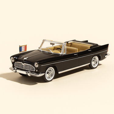 Photo professionnelle de la voiture miniature Simca Presidentielle Noire De 1959 - Image clean haute qualité