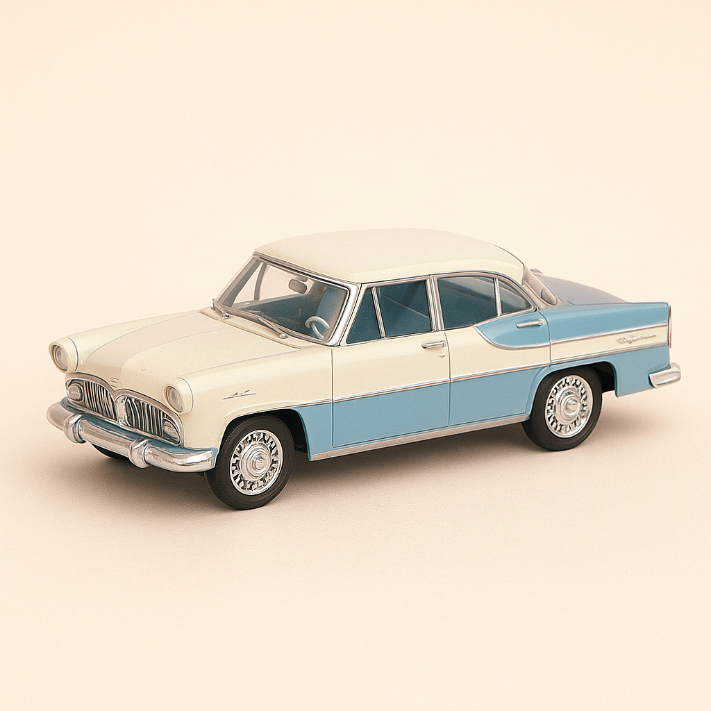 SIMCA Vedette Régence wäiss a blo aus 1957