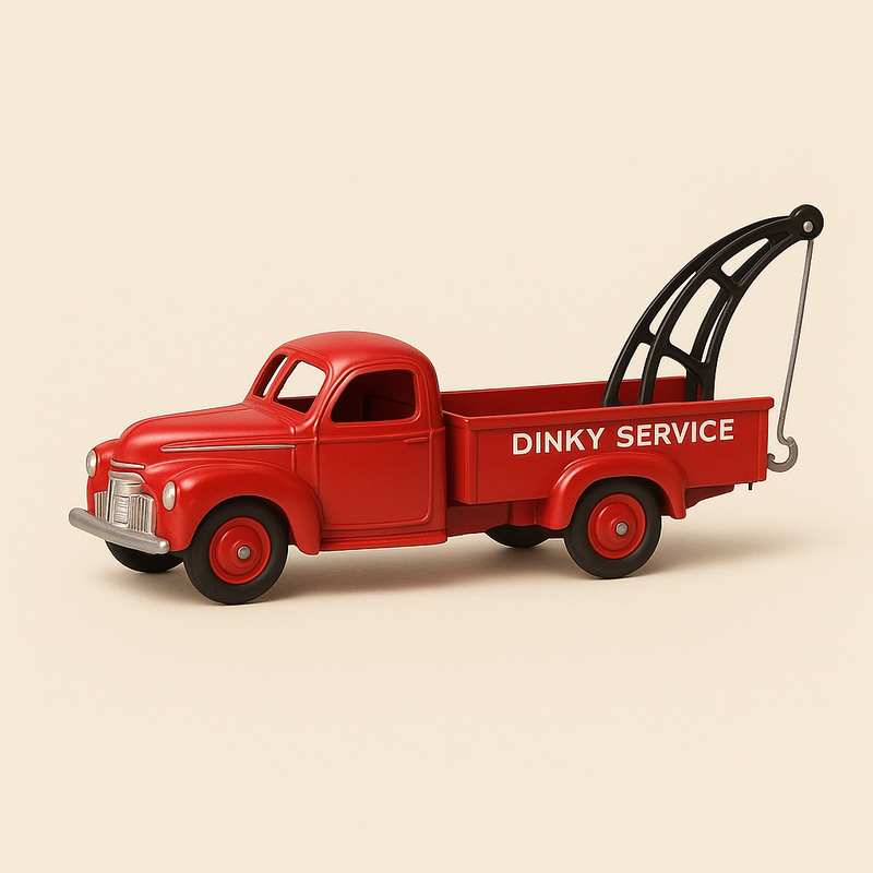 Camião de reboque vermelho Studebaker Dinky-Toys (Atlas Editions)