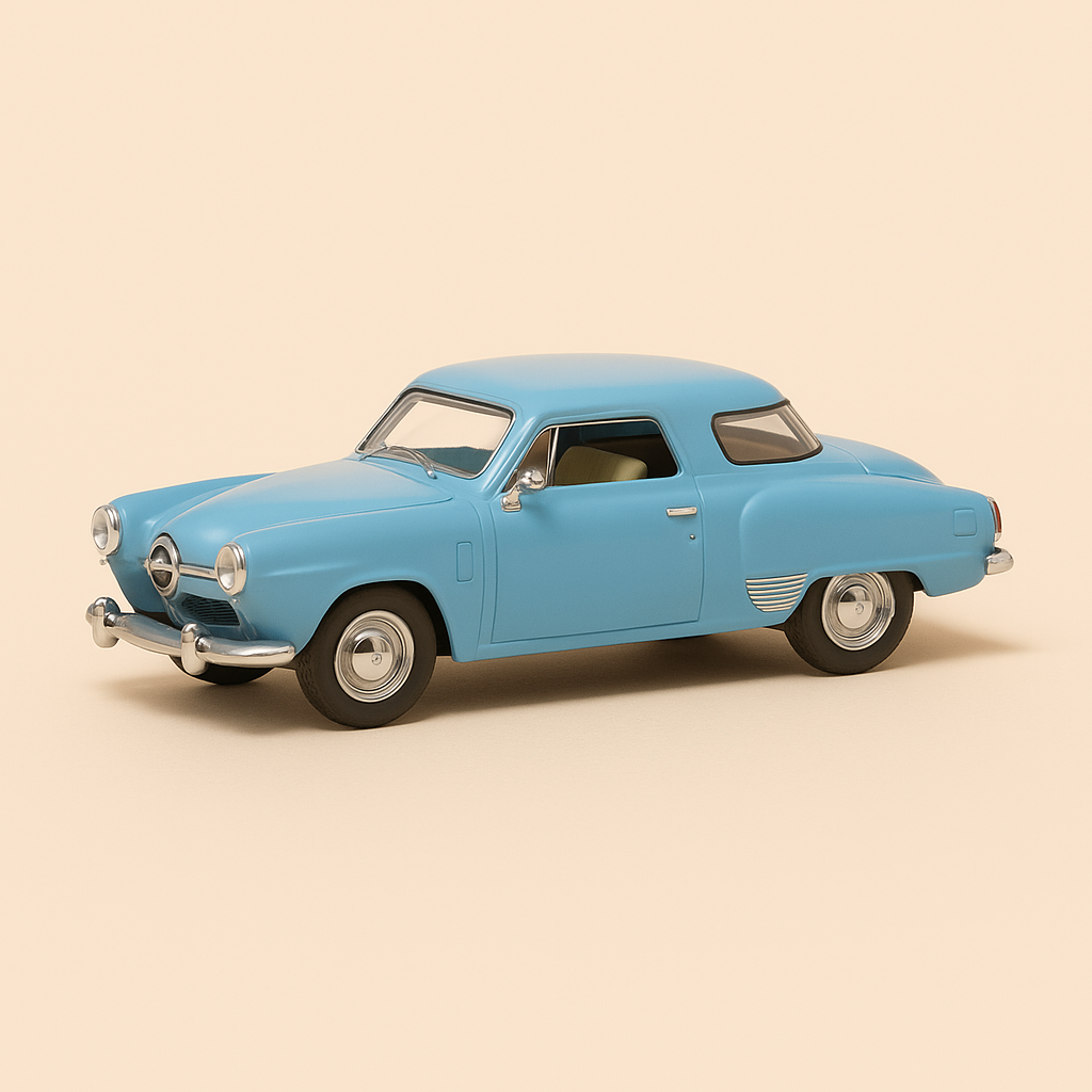 Studebaker Champion bleue de 1950 (voiture américaine)