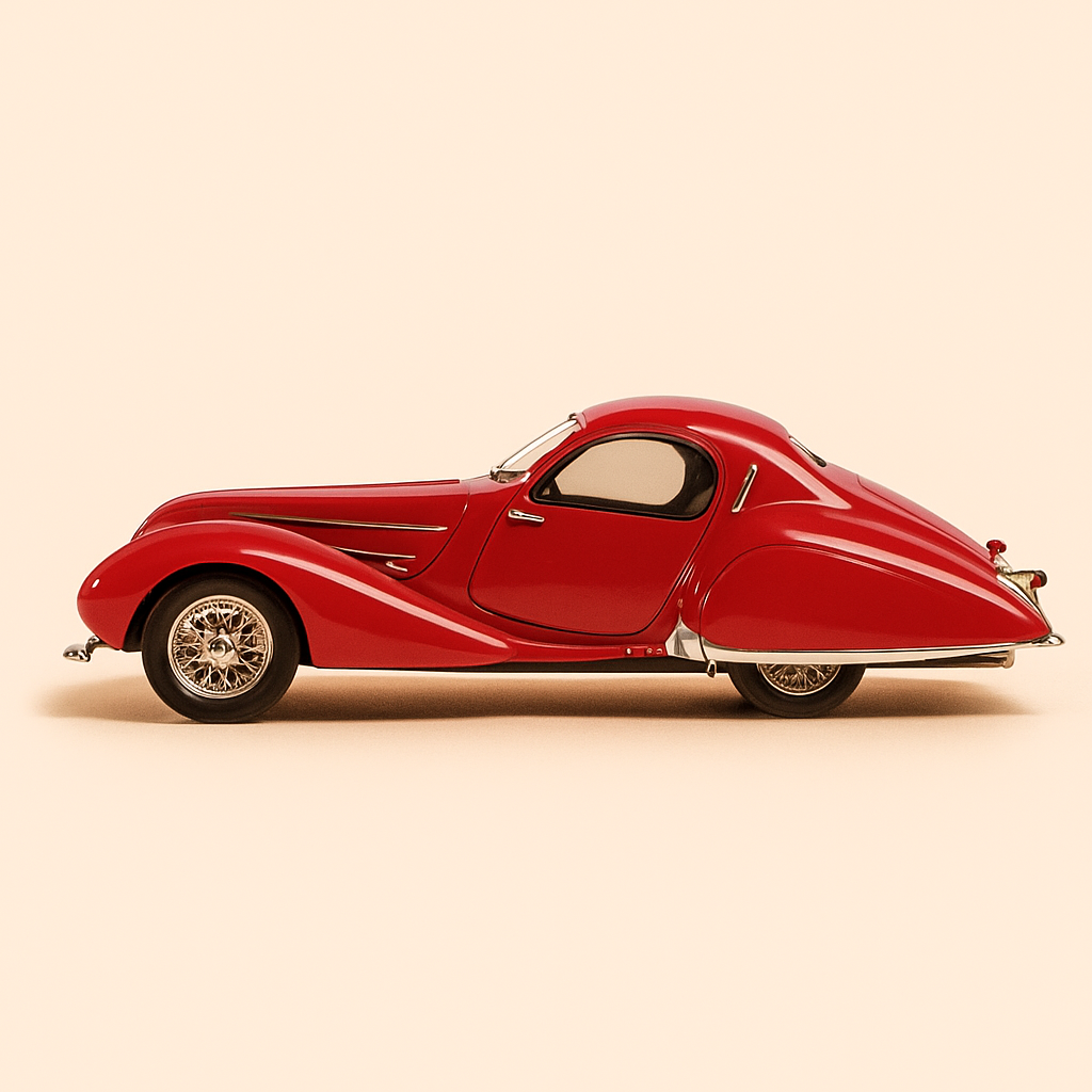 Talbot Lago SS fake convertible (Figoni and Falaschi) red from 1938