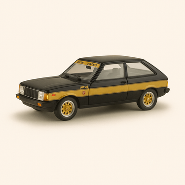 Photo professionnelle de la voiture miniature Talbot Sunbeam Lotus Noire Et Grise De 1981 - Image clean haute qualité