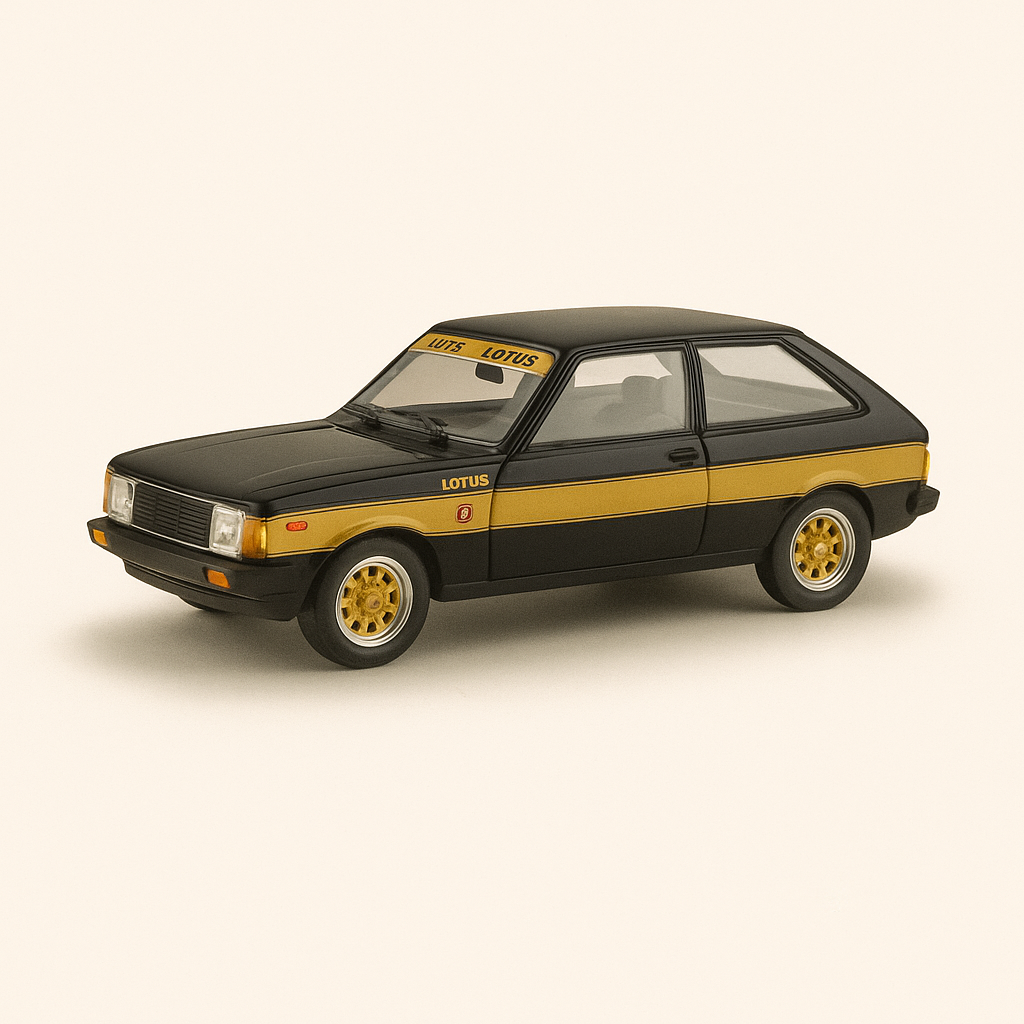 1981 Talbot Sunbeam Lotus a schwaarz a goldgiel