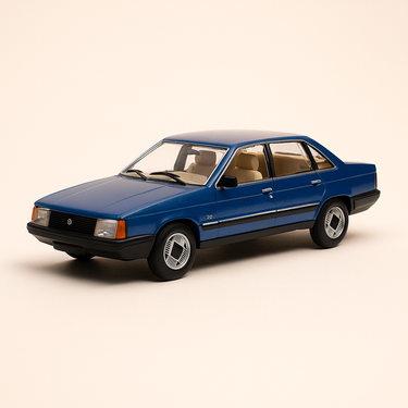 Photo professionnelle de la voiture miniature Talbot Tagora Bleue De 1981 - Image clean haute qualité