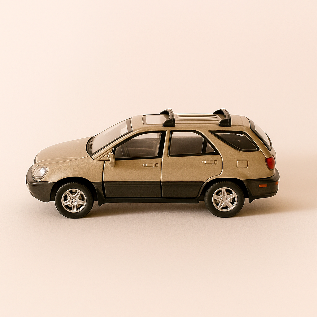 Photo professionnelle de la voiture miniature Toyota Lexus Rx 300 Marron - Image clean haute qualité