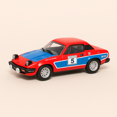 Photo professionnelle de la voiture miniature Triumph Tr7 V8 Manx Rally 1978 - Image clean haute qualité
