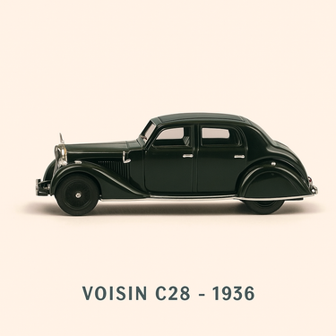 Photo professionnelle de la voiture miniature Voisin C28 De 1936 - Image clean haute qualité