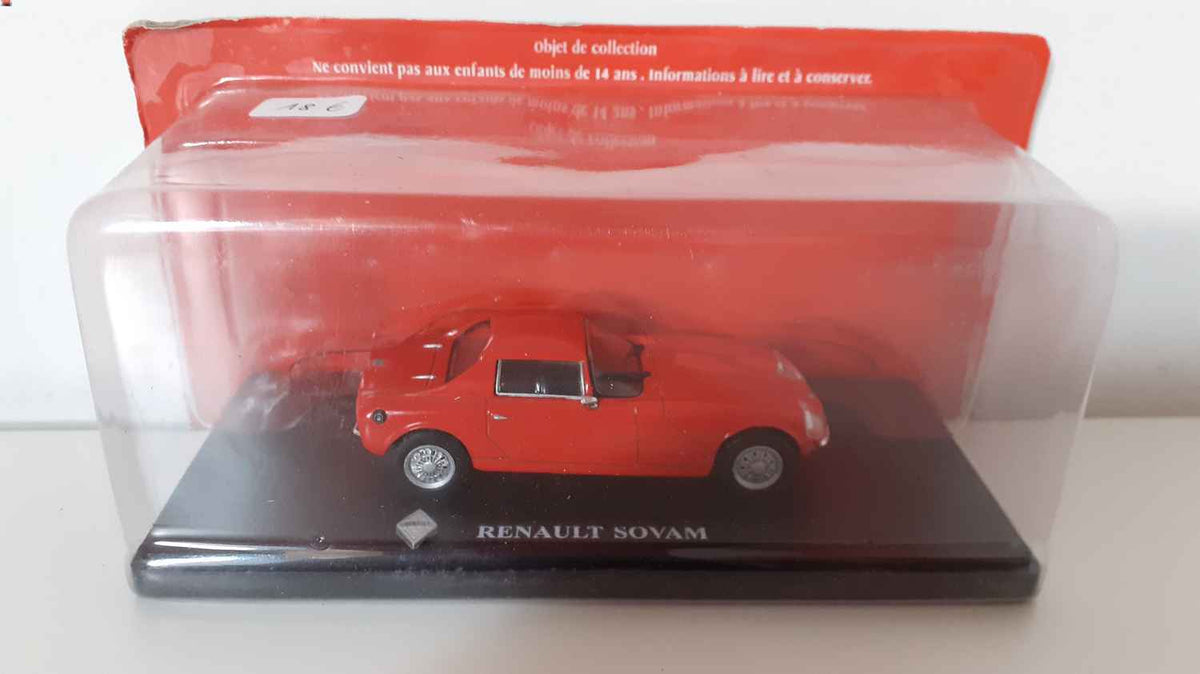 Miniature Renault 4L Sovam Rouge 1/43 - Hachette Passion, Avec Boîtier - Occasion