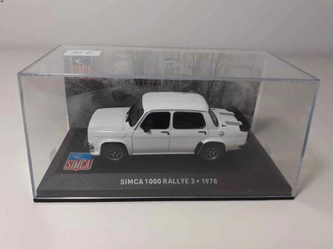 Voiture Miniature SIMCA 1000 Rallye 3 blanche de 1978 - Bernard Miniatures