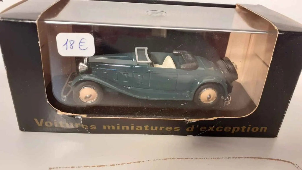 Voitures Miniatures Delage D8 cabriolet verte foncée - Bernard Miniatures