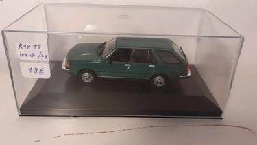 Voitures Miniatures Renault 18 TS break verte foncée de 1979 (boite plexi) - Bernard Miniatures