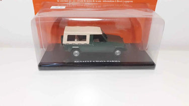 Voitures Miniatures Renault 4 Mava-Farma verte foncée et toit beige - Bernard Miniatures