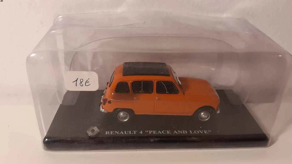 Voitures Miniatures Renault 4 "Peace and Love" - Bernard Miniatures
