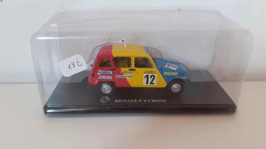 Voitures Miniatures Renault 4 cross rouge jaune bleue - Bernard Miniatures