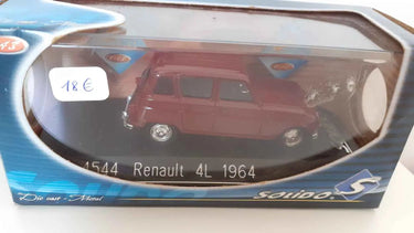 Voitures Miniatures Renault 4L bordeaux de 1964 - Bernard Miniatures