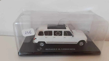 Voitures Miniatures Renault 4L limousine blanche - Bernard Miniatures
