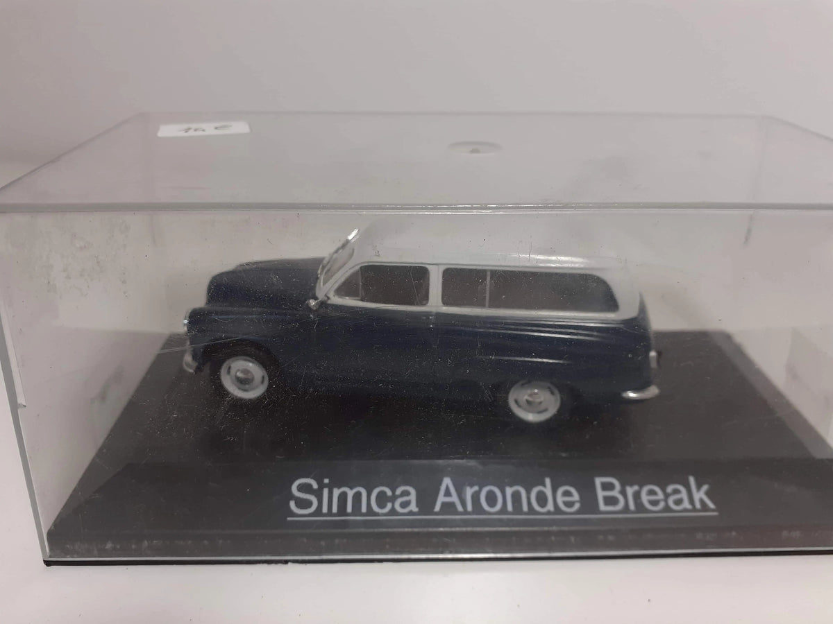 Voitures Miniatures SIMCA aronde break bleue et blanche - Bernard Miniatures