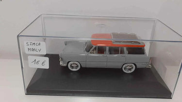 Voitures Miniatures Simca Marly grise et toit rouge - Bernard Miniatures