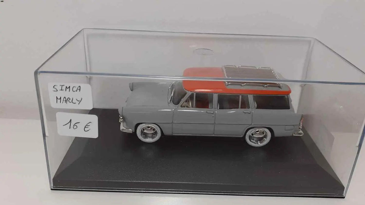 Voitures Miniatures Simca Marly grise et toit rouge - Bernard Miniatures