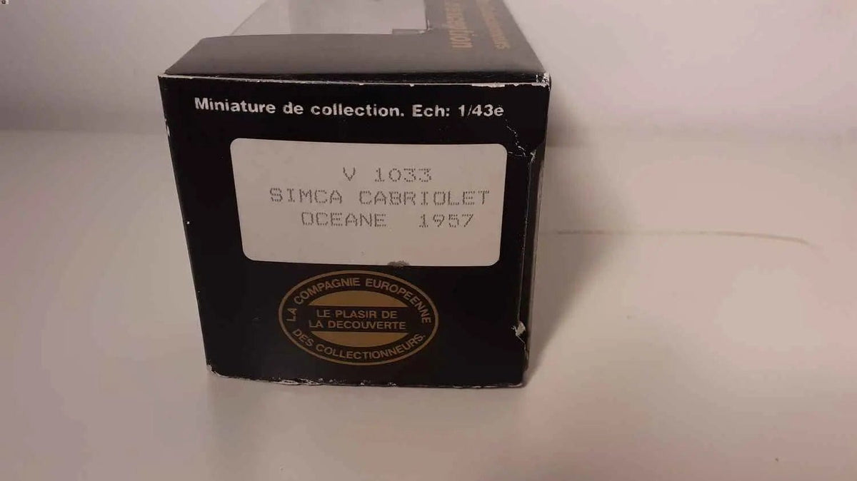 Voitures Miniatures Simca océane cabriolet bleue claire de 1957 - Bernard Miniatures